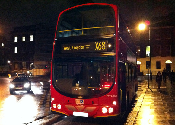 Route X68, London Central, WVL265, LX06EBU, Bloomsbury