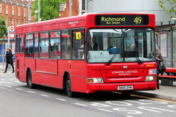 Route 419, London United RATP, DPS727, SN55DVW, Hammersmith
