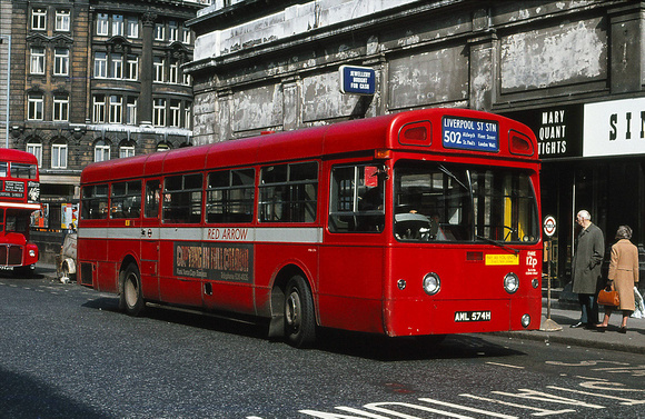 Route 502, London Transport, MBS574, AML574H