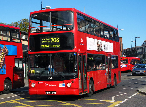 Route 208, Selkent ELBG 17281, X281NNO, Bromley
