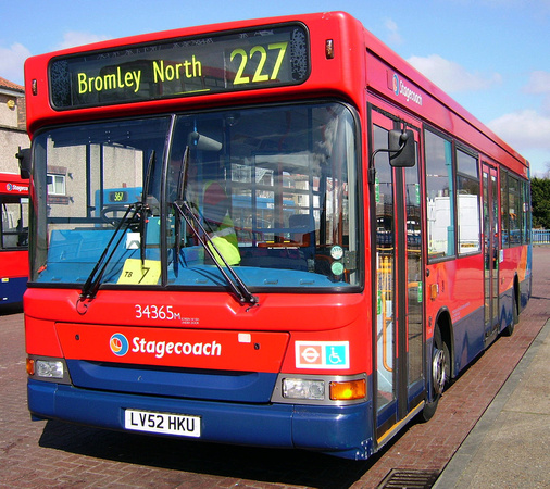 Route 227, Stagecoach London 34365, LK52HKU, Bromley