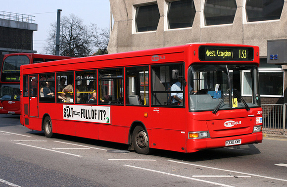 Route T33, Metrobus 330, V330KMY, East Croydon