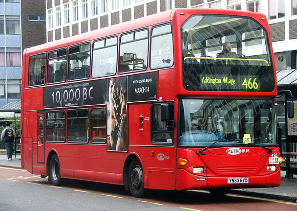 Route 466, Metrobus 485, YN53RYX, Croydon