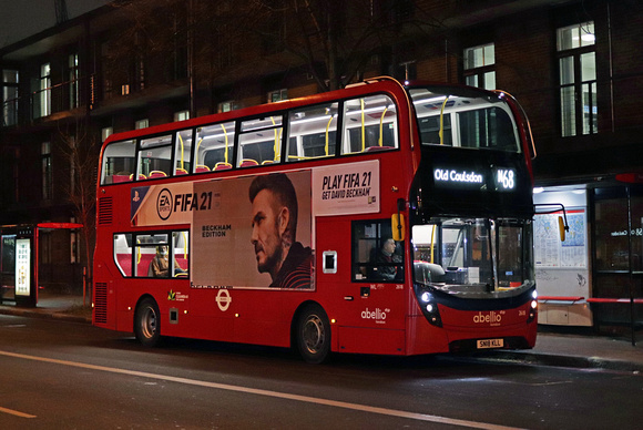 Route N68, Abellio London 2618, SN18KLL, Elephant & Castle