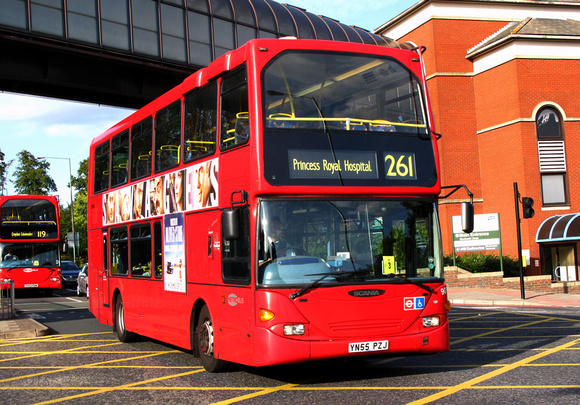 Route 261, Metrobus 907, YN55PZJ, Bromley