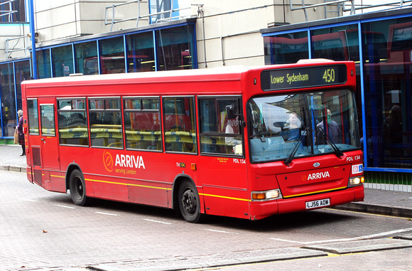 Route 450, Arriva London, PDL134, LJ56AOW, West Croydon