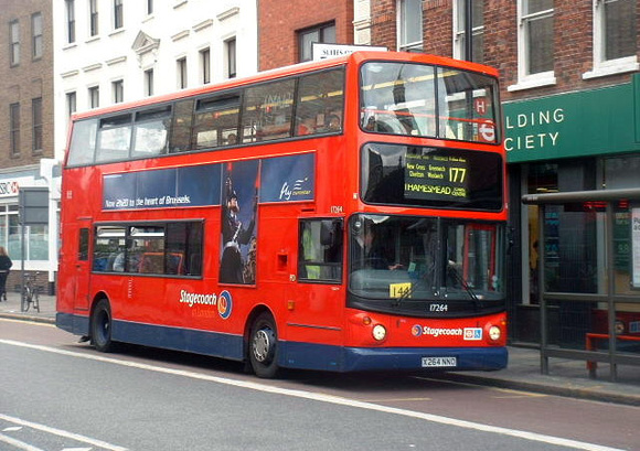 Route 177, Stagecoach London 17264, X264NNO, Greenwich