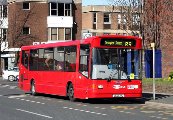 Route R9, Metrobus 380, LK51JYJ, Orpington