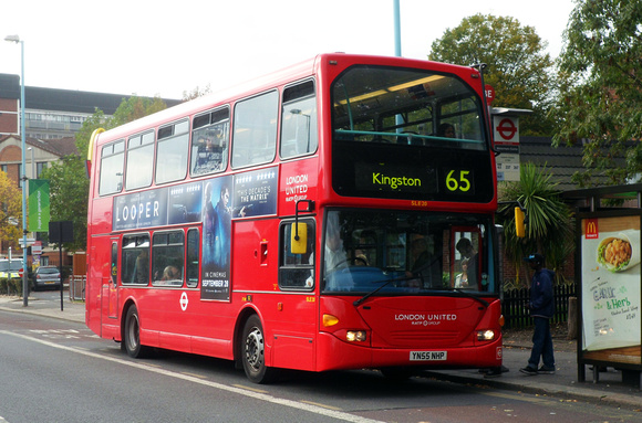 Route 65, London United RATP, SLE20, YN55NHP, Brentford
