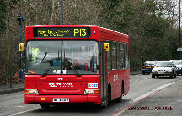 Route P13, Travel London, DP18, BX54DMV, South Circular Road