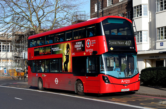 Route 417, Arriva London, ES22, LV23EYL, Streatham Hill