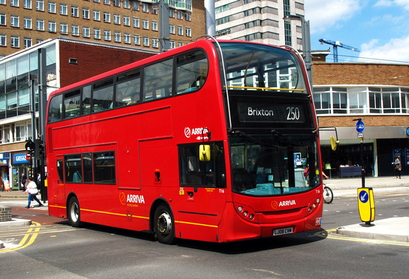 Route 250, Arriva London, T16, LJ08CVM, Croydon