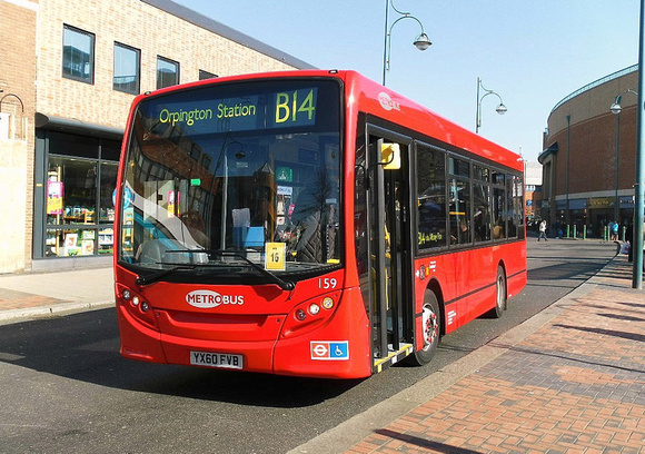 Route B14, Metrobus 159, YX60FVB, Bexleyheath