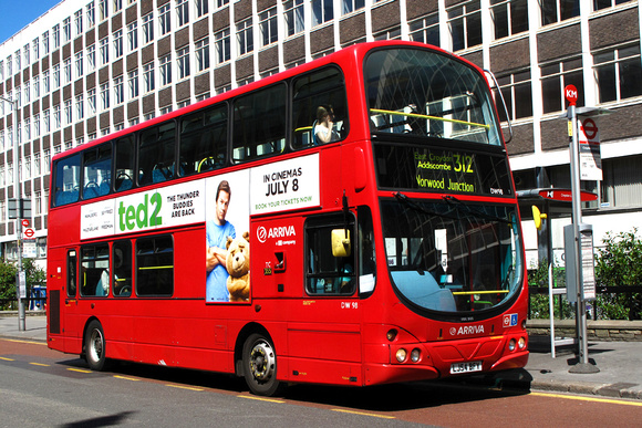 Route 312, Arriva London, DW98, LJ54BFY, Croydon