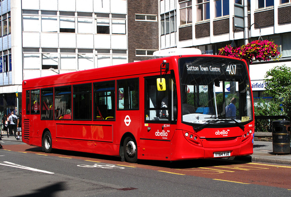 Route 407, Abellio London 8841, YY64YJZ, Croydon