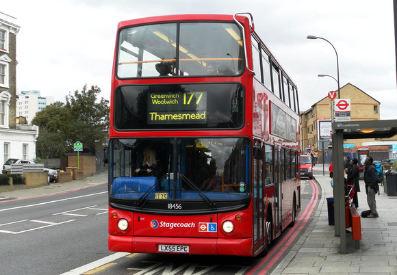 Route 177, Stagecoach London 18456, LX55EPC, New Cross