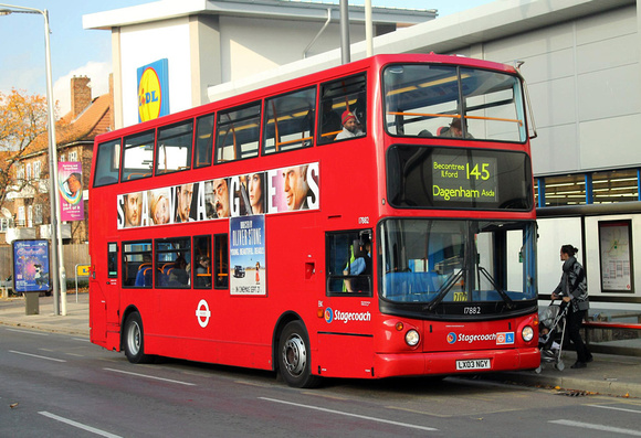 Route 145, Stagecoach London 17882, LX03NGY, Barking