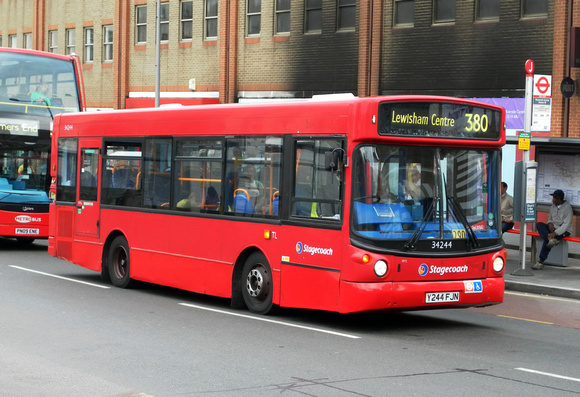 Route 380, Stagecoach London 34244, Y244FJN, Woolwich