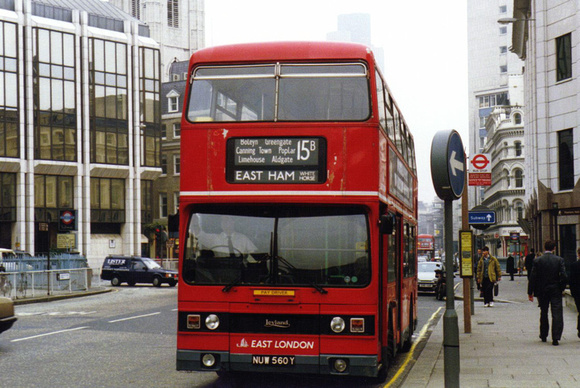 Route 15B, East London Buses, T560, NUW560Y, Aldgate