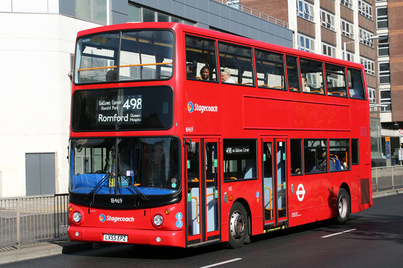 Route 498, Stagecoach London 18469, LX55EPZ, Romford
