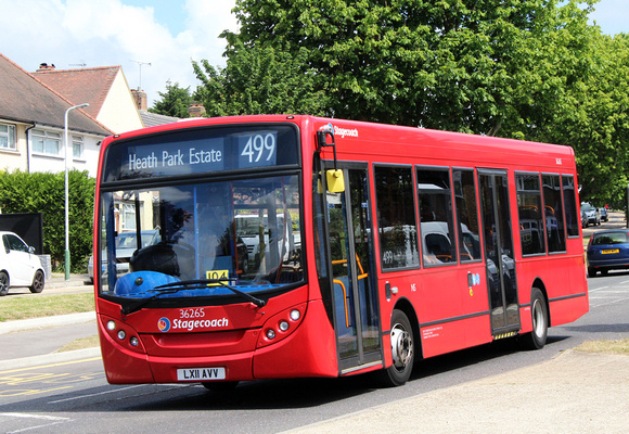 Route 499, Stagecoach London 36265, LX11AVV, Havering Road