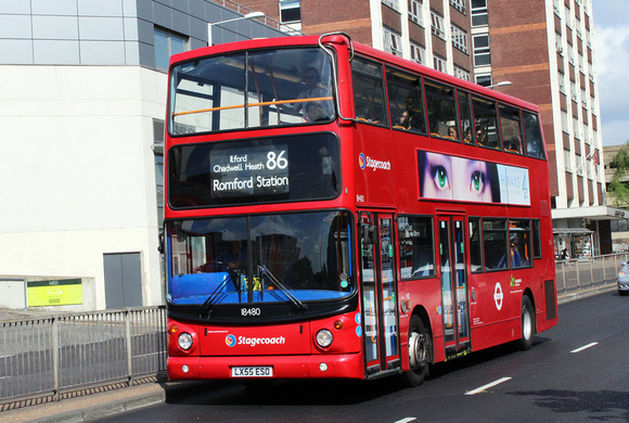 Route 86, Stagecoach London 18480, LX55ESO, Romford