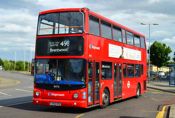 Route 498, Stagecoach London 18476, LX55ERZ, Romford
