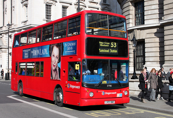 Route 53, Stagecoach London 17790, LX03BWD, Whitehall