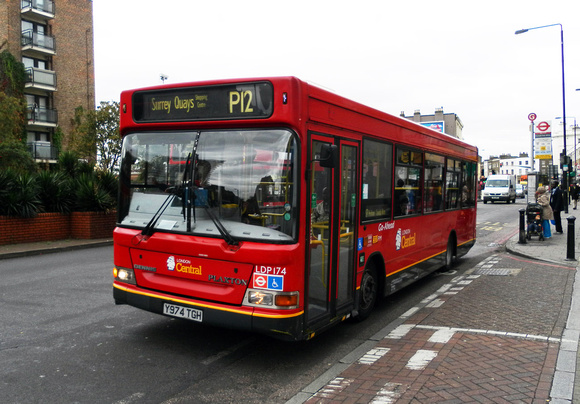 Route P12, London Central, LDP174, Y974TGH, Peckham