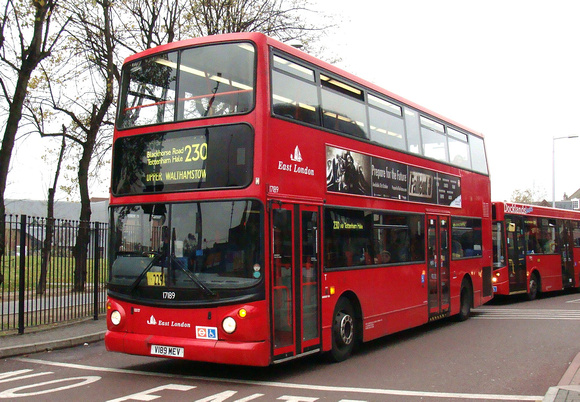 Route 230, East London ELBG 17189, V189MEV, Walthamstow