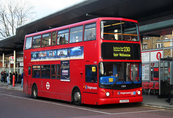 Route 230, Stagecoach London 17809, LX03BXD, Walthamstow
