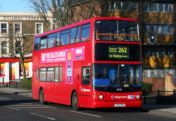 Route 262, Stagecoach London 18458, LX55EPE, Plaistow