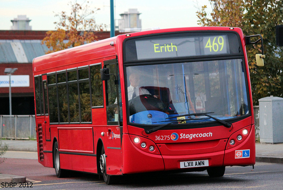 Route 469, Stagecoach London 36275, LX11AWN, Plumstead