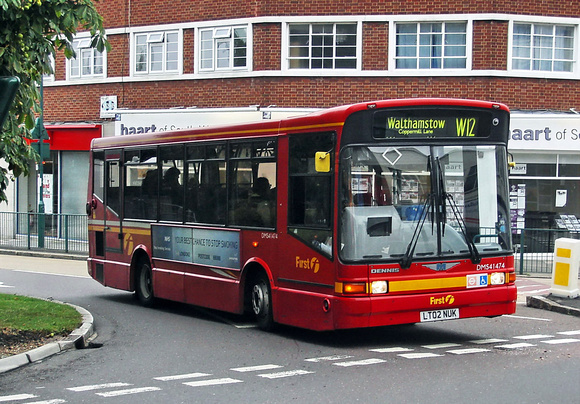 Route W12, First London, DMS41474, LT02NUK, South Woodford