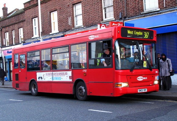 Route 367, Metrobus 281, SN03YBY, Croydon