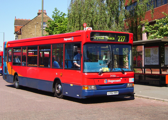 Route 227, Stagecoach London 34361, LV52HKN, Bromley