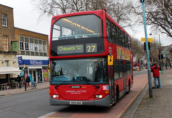 Route 27, London United RATP, SLE11, YN55NHE, Turnham Green
