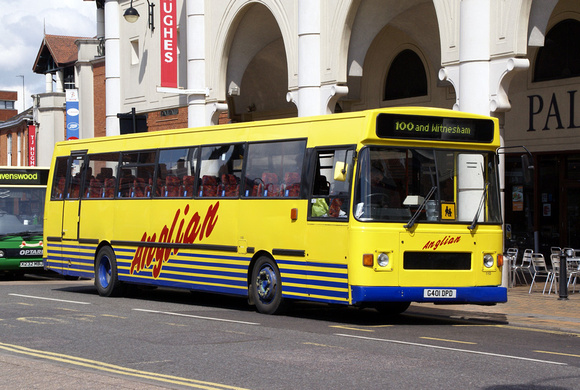 Route 100, Anglian Buses 110, G401DPD, Ipswich