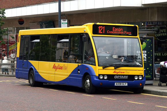Route 121, Anglian Buses 318, AU08GLY