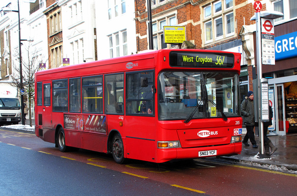 Route 367, Metrobus 285, SN03YCF, Bromley South