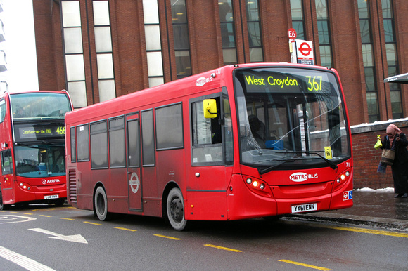 Route 367, Metrobus 171, YX61ENN, East Croydon