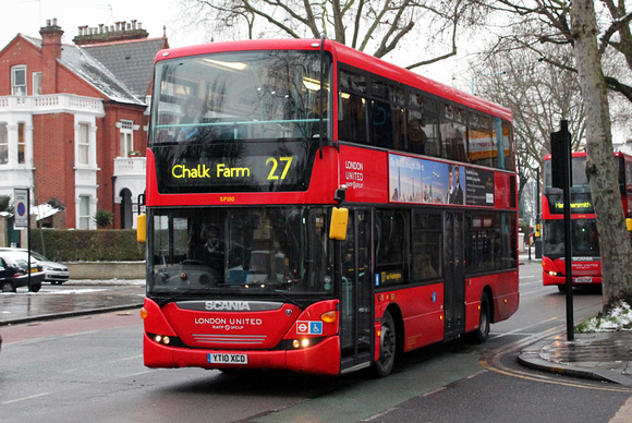 Route 27, London United RATP, SP180, YT10XCD, Stamford Brook