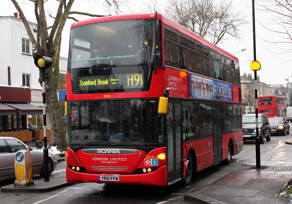 Route H91, London United RATP, SP191, YR10FFW, Chiswick Lane