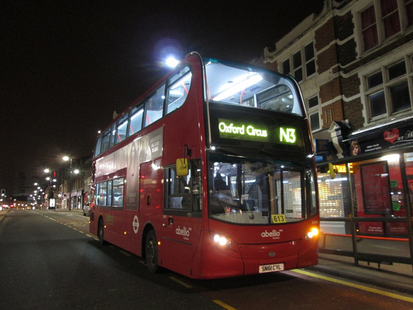 Route N3, Abellio London 2429, SN61CYL, Bromley