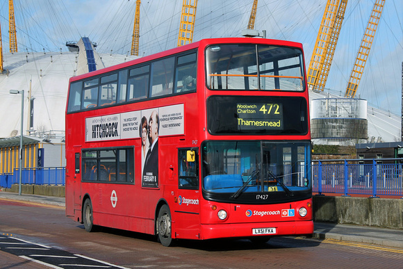 Route 472, Stagecoach London 17427, LX51FKA, North Greenwich