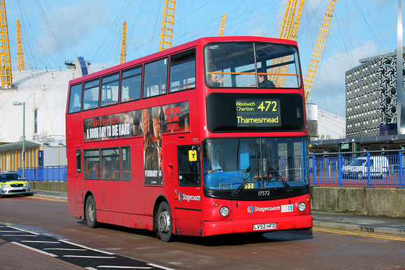Route 472, Stagecoach London 17572, LV52HFO, North Greenwich