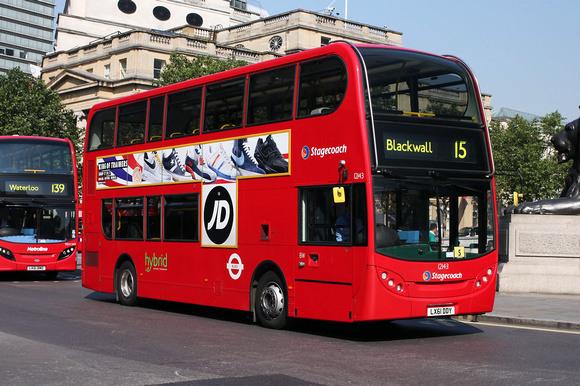 Route 15, Stagecoach London 12143, LX61DDY, Trafalgar Square