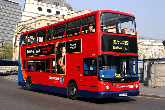 Route 15, Stagecoach London 17910, LX03OSD, Trafalgar Square
