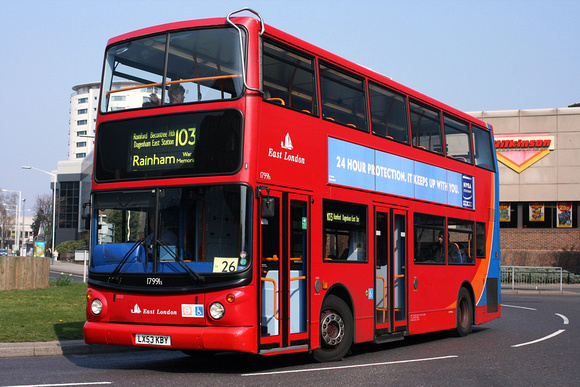 Route 103, East London ELBG 17991, LX53KBY, Romford