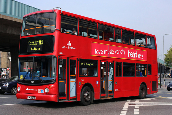 Route 115, East London ELBG 17885, LX03OPT, Canning Town